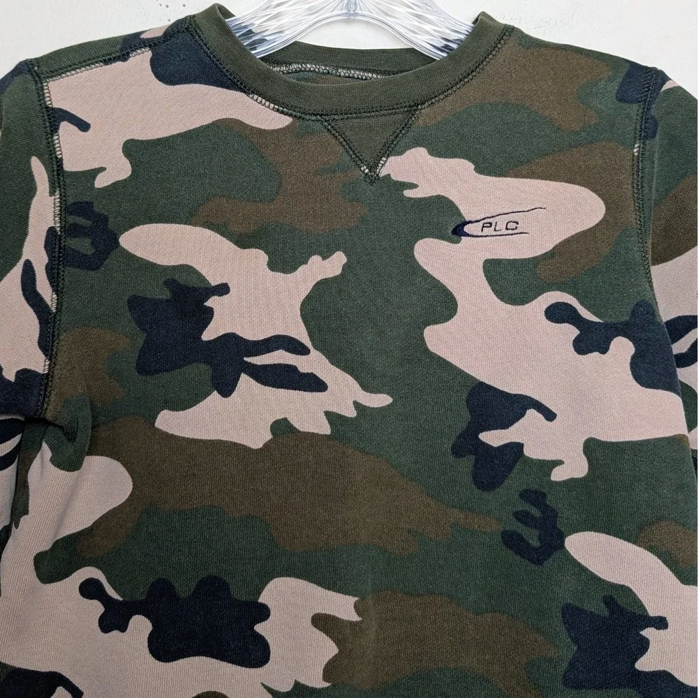 Vintage The Children's Place Camo Camouflage 90s Crewneck Sweatshirt Size 5